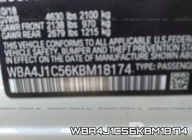 WBA4J1C56KBM18174 фото 10