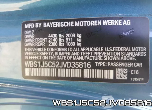 WBS1J5C52JVD35816 фото 10