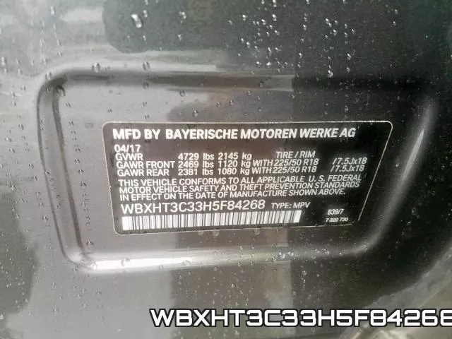 WBXHT3C33H5F84268 фото 2