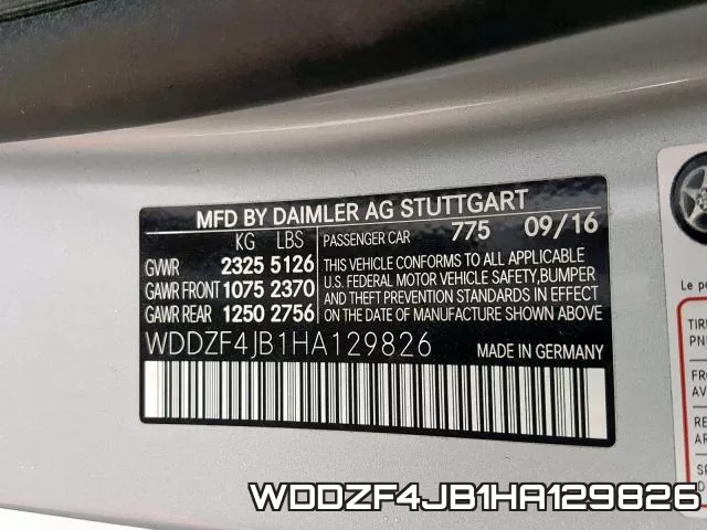 WDDZF4JB1HA129826 фото 2