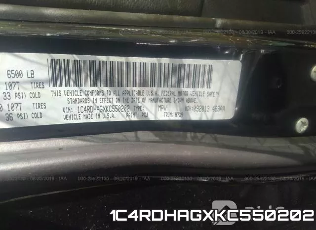 1C4RDHAGXKC550202 фото 10