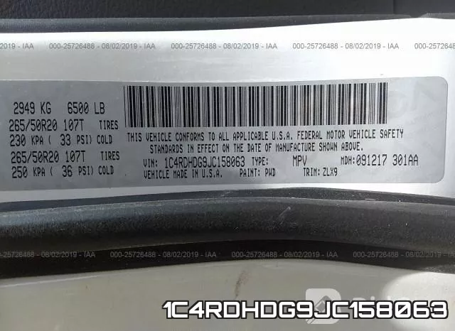 1C4RDHDG9JC158063 фото 10