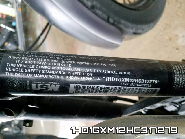 1HD1GXM12HC317279 фото 2