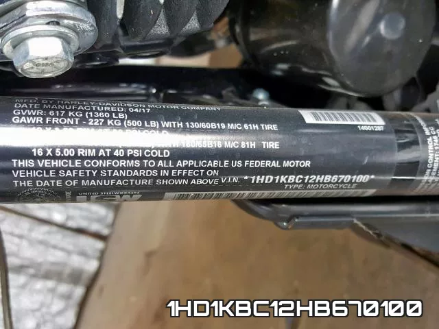 1HD1KBC12HB670100 фото 2
