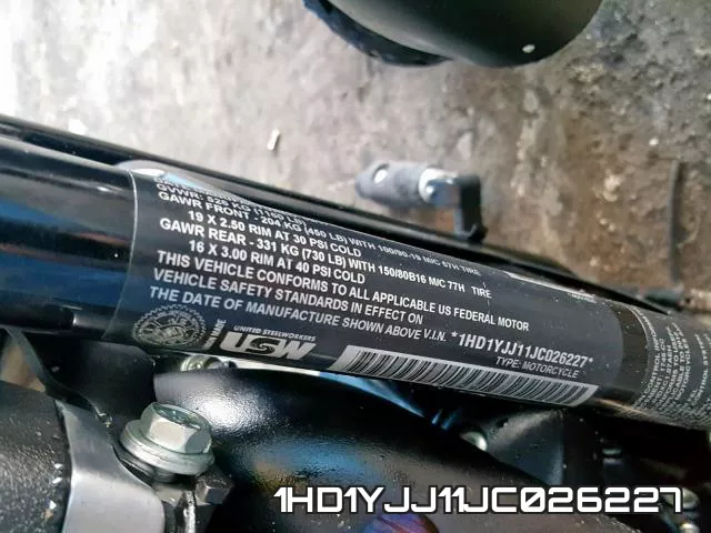 1HD1YJJ11JC026227 фото 2
