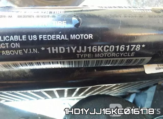 1HD1YJJ16KC016178 фото 2