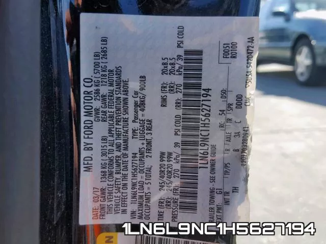 1LN6L9NC1H5627194 фото 2