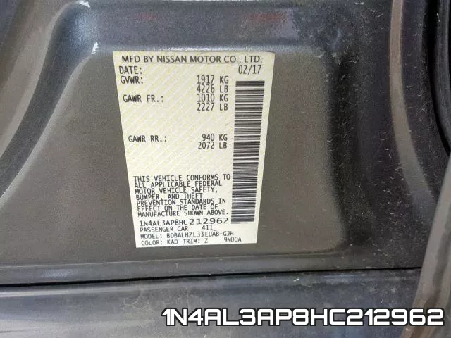 1N4AL3AP8HC212962 фото 2