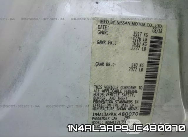 1N4AL3AP9JC480070 фото 10