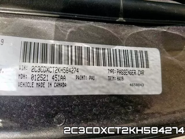 2C3CDXCT2KH584274 фото 2