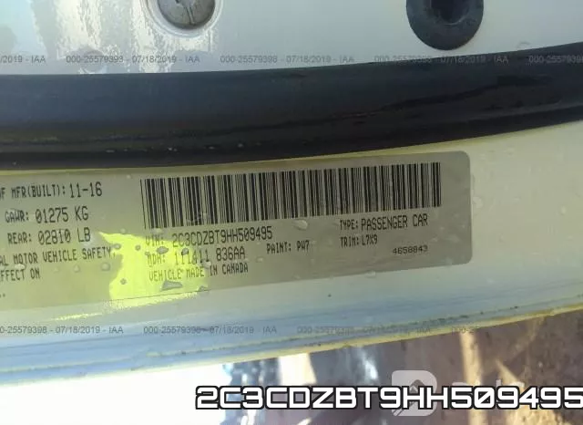 2C3CDZBT9HH509495 фото 10