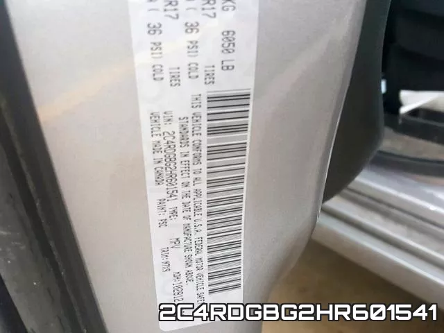 2C4RDGBG2HR601541 фото 2