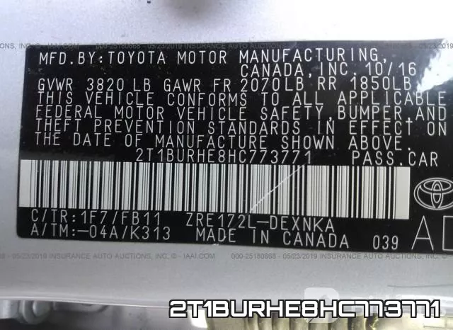 2T1BURHE8HC773771 фото 10