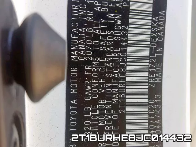2T1BURHE8JC014432 фото 2