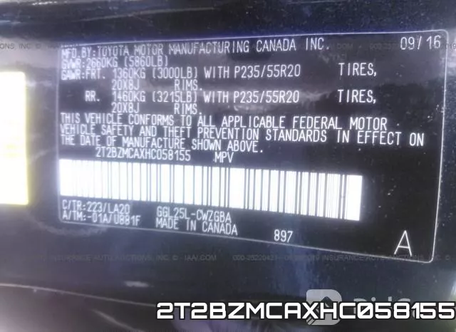 2T2BZMCAXHC058155 фото 10