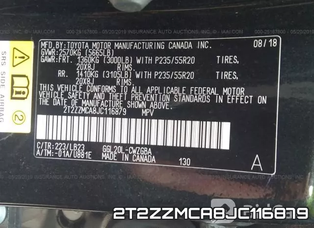 2T2ZZMCA8JC116879 фото 10