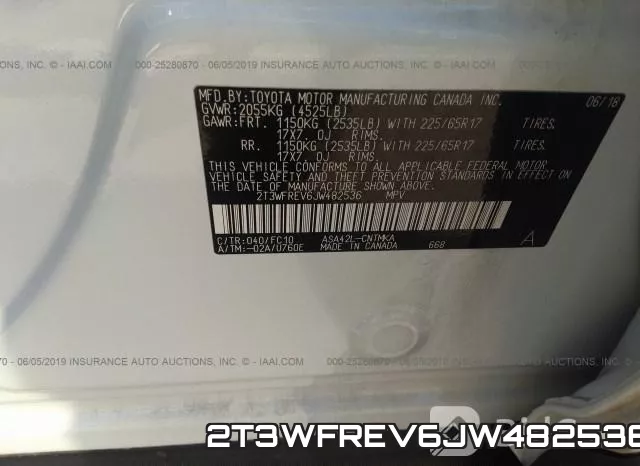 2T3WFREV6JW482536 фото 10