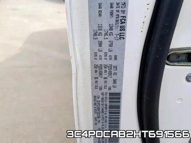 3C4PDCAB2HT691566 фото 2