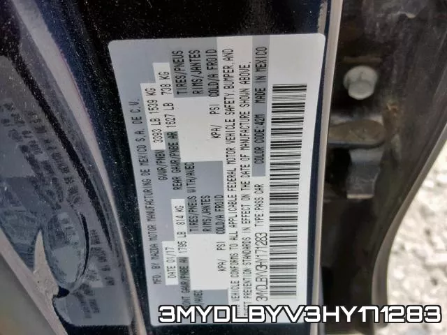 3MYDLBYV3HY171283 фото 2