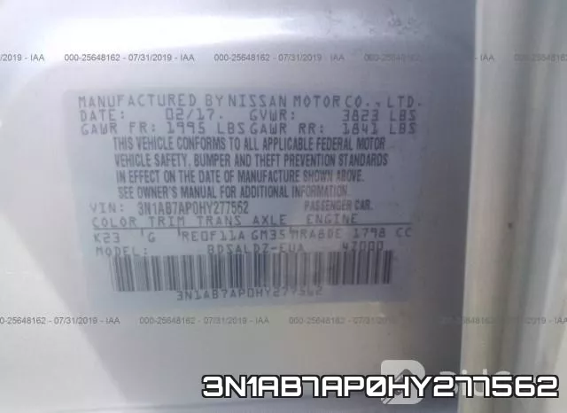 3N1AB7AP0HY277562 фото 10