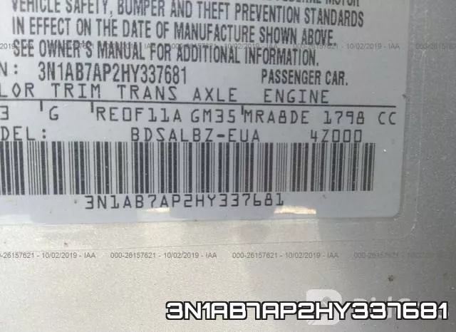 3N1AB7AP2HY337681 фото 10
