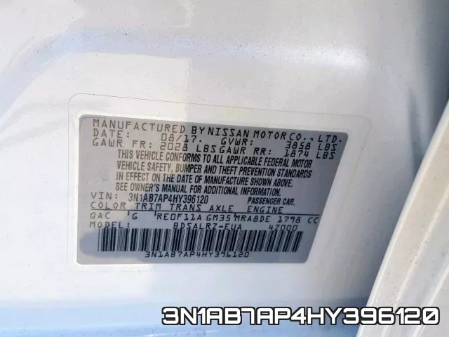 3N1AB7AP4HY396120 фото 2