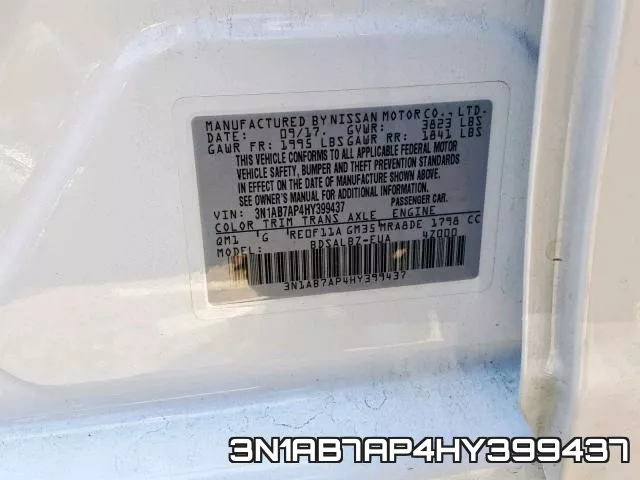 3N1AB7AP4HY399437 фото 2