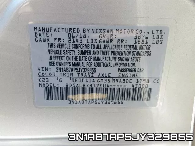 3N1AB7AP5JY329855 фото 2