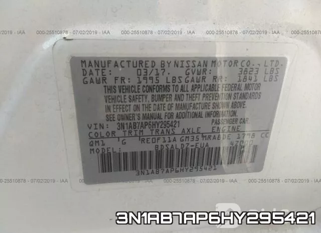 3N1AB7AP6HY295421 фото 10