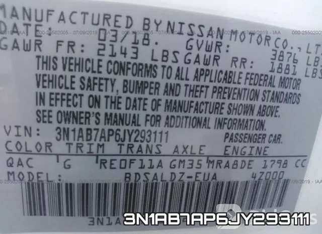 3N1AB7AP6JY293111 фото 10
