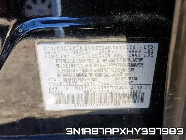3N1AB7APXHY397983 фото 2
