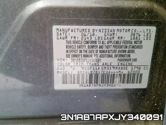 3N1AB7APXJY340091 фото 2