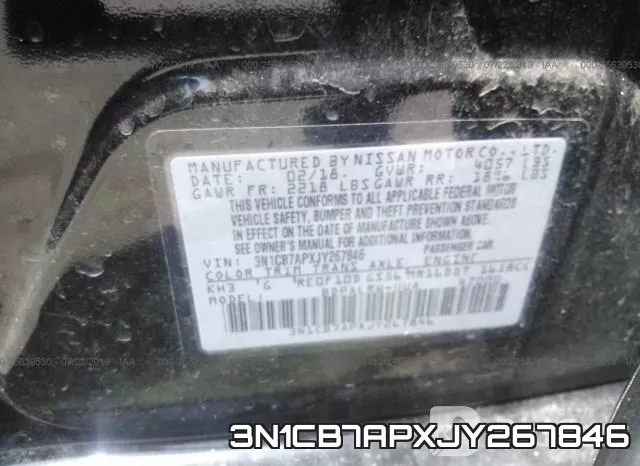 3N1CB7APXJY267846 фото 10