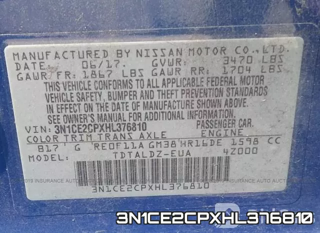 3N1CE2CPXHL376810 фото 10