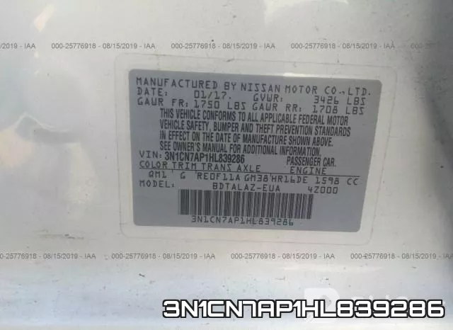 3N1CN7AP1HL839286 фото 10