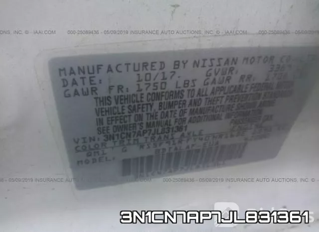 3N1CN7AP7JL831361 фото 10