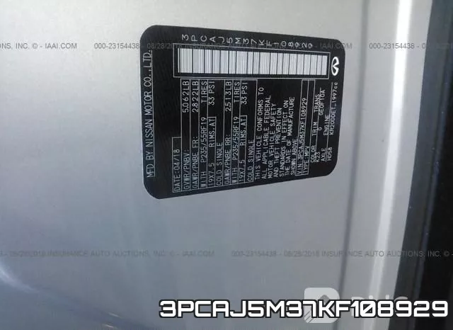 3PCAJ5M37KF108929 фото 10