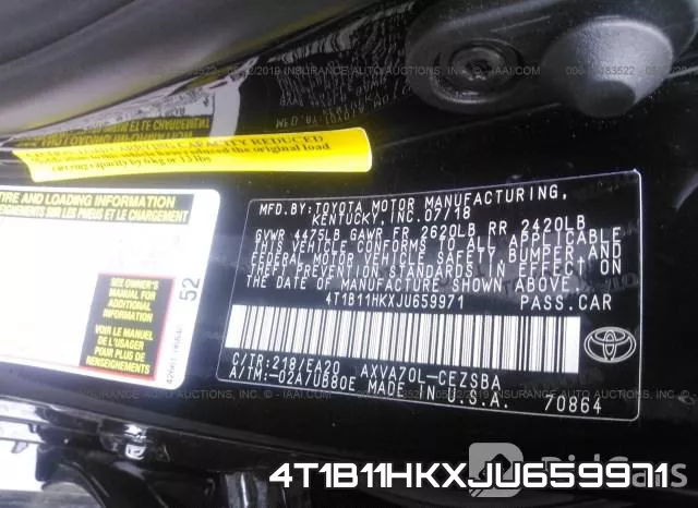 4T1B11HKXJU659971 фото 10