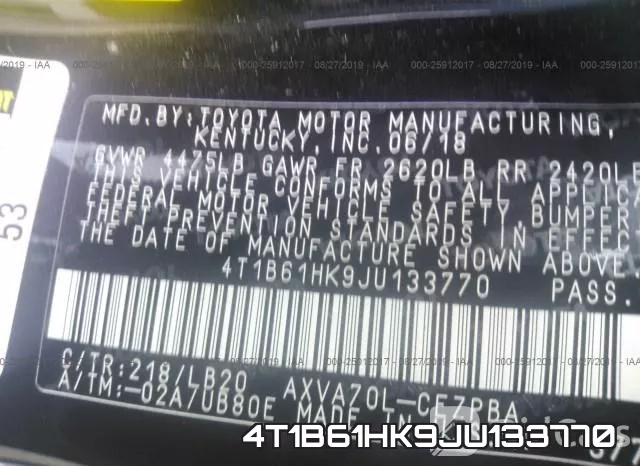 4T1B61HK9JU133770 фото 10