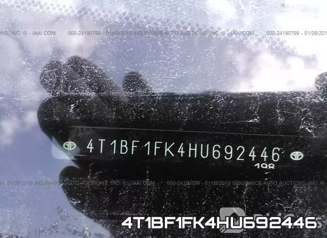 4T1BF1FK4HU692446 фото 10