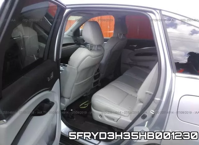 5FRYD3H35HB001230 фото 9