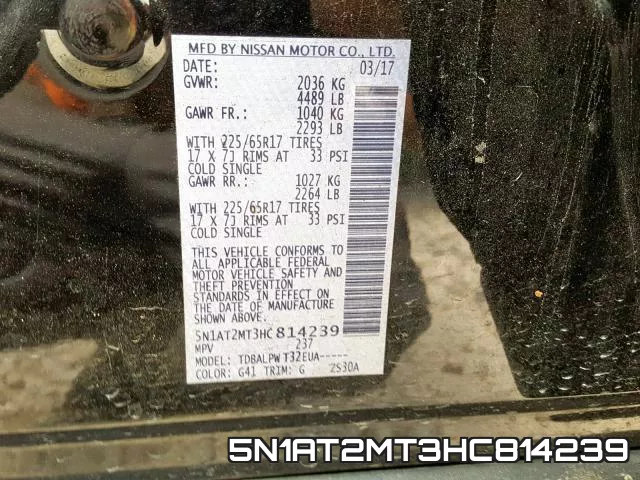 5N1AT2MT3HC814239 фото 2