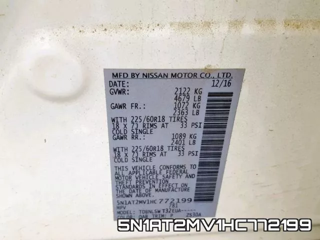 5N1AT2MV1HC772199 фото 2