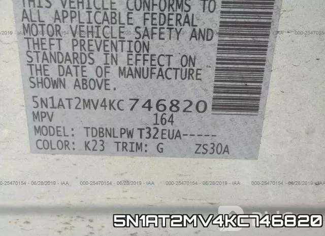 5N1AT2MV4KC746820 фото 10