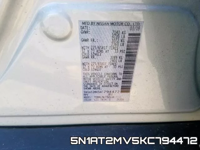 5N1AT2MV5KC794472 фото 2