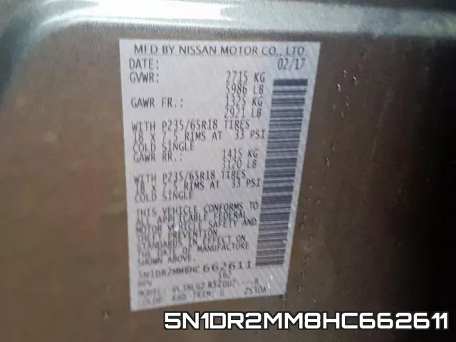 5N1DR2MM8HC662611 фото 2