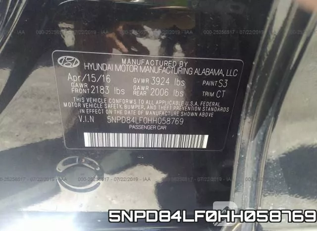 5NPD84LF0HH058769 фото 10