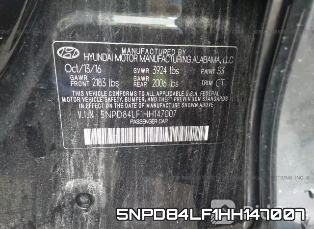 5NPD84LF1HH147007 фото 10