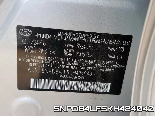 5NPD84LF5KH424040 фото 2
