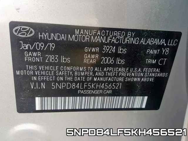 5NPD84LF5KH456521 фото 2